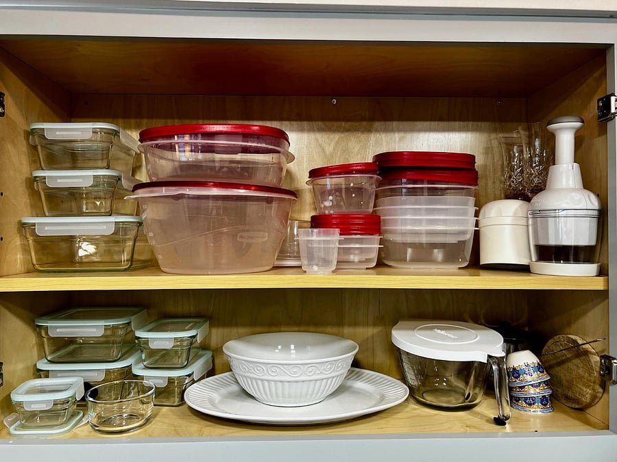 Fully stocked kitchen
