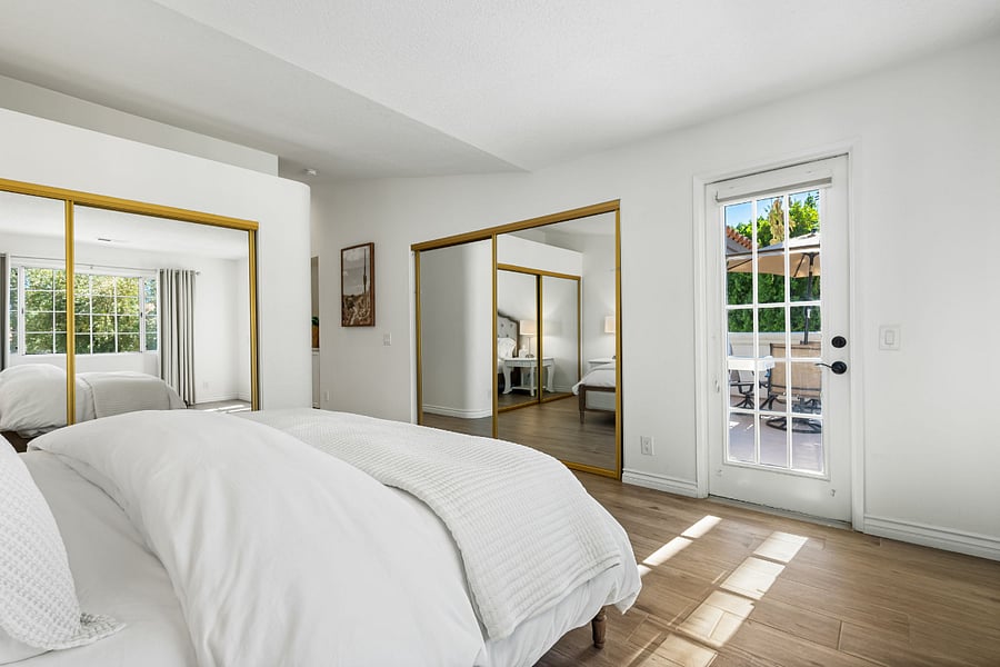 The master bedroom offers a serene retreat with its own spacious bathroom for your convenience and a large closet to make settling in a breeze. Relax and enjoy the comfort and privacy of this thoughtfully designed space.