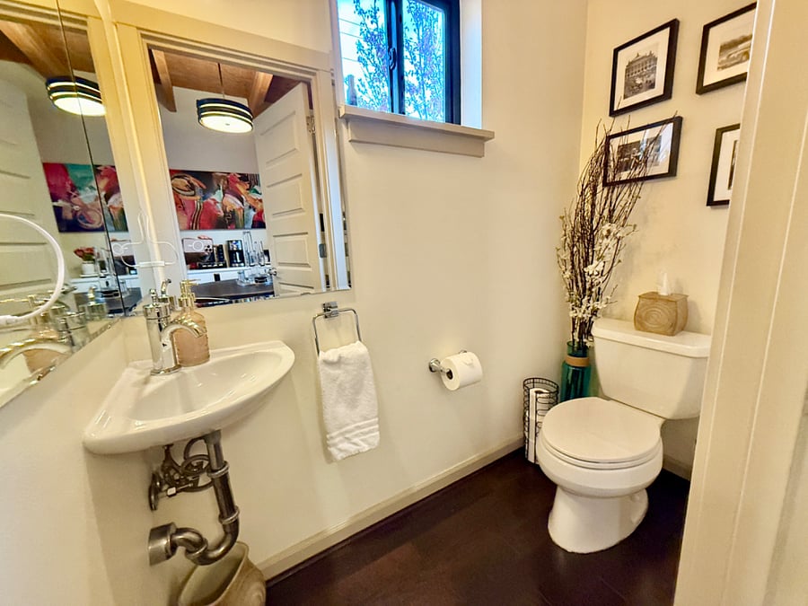 1/2 bath on main level