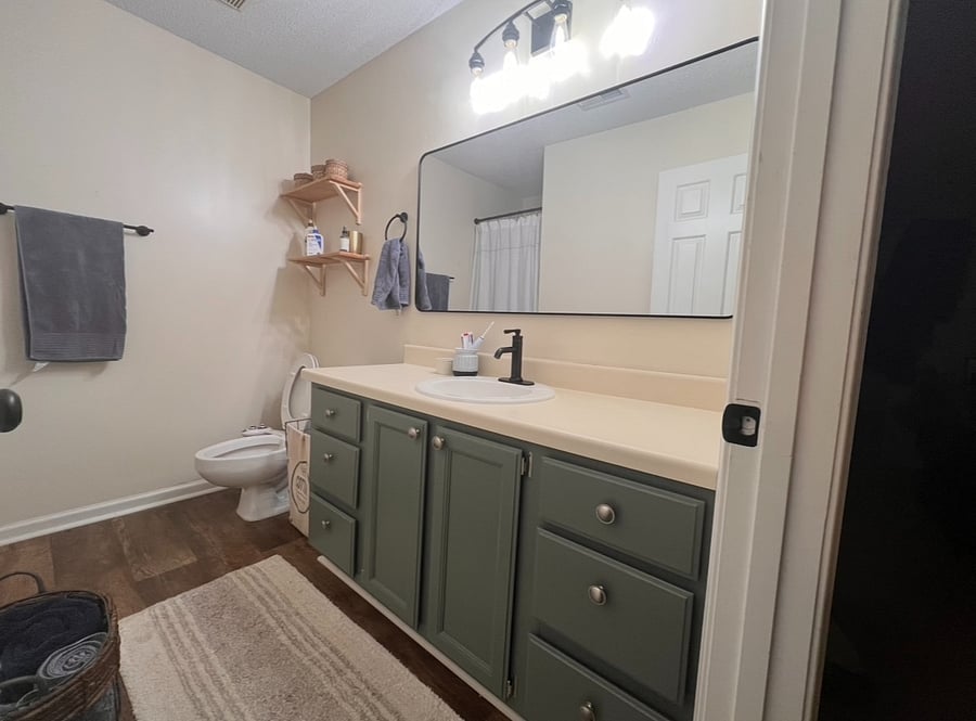 Master bath with shower stall