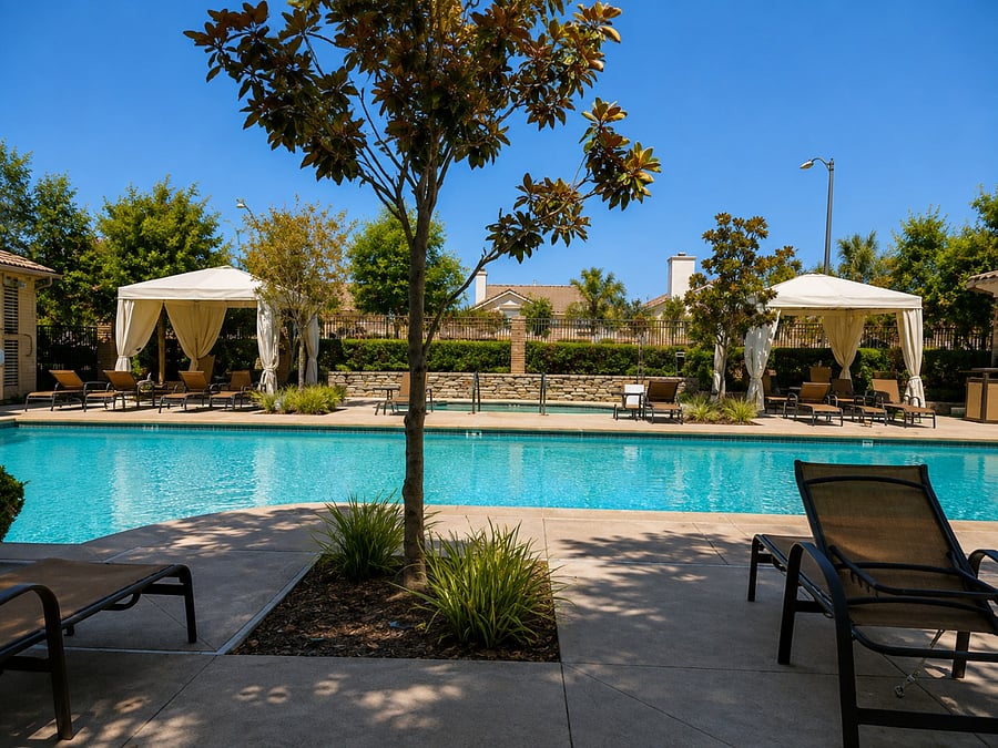 Community Pool and Cabanas