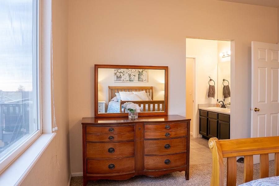 Master bedroom and bathroom.