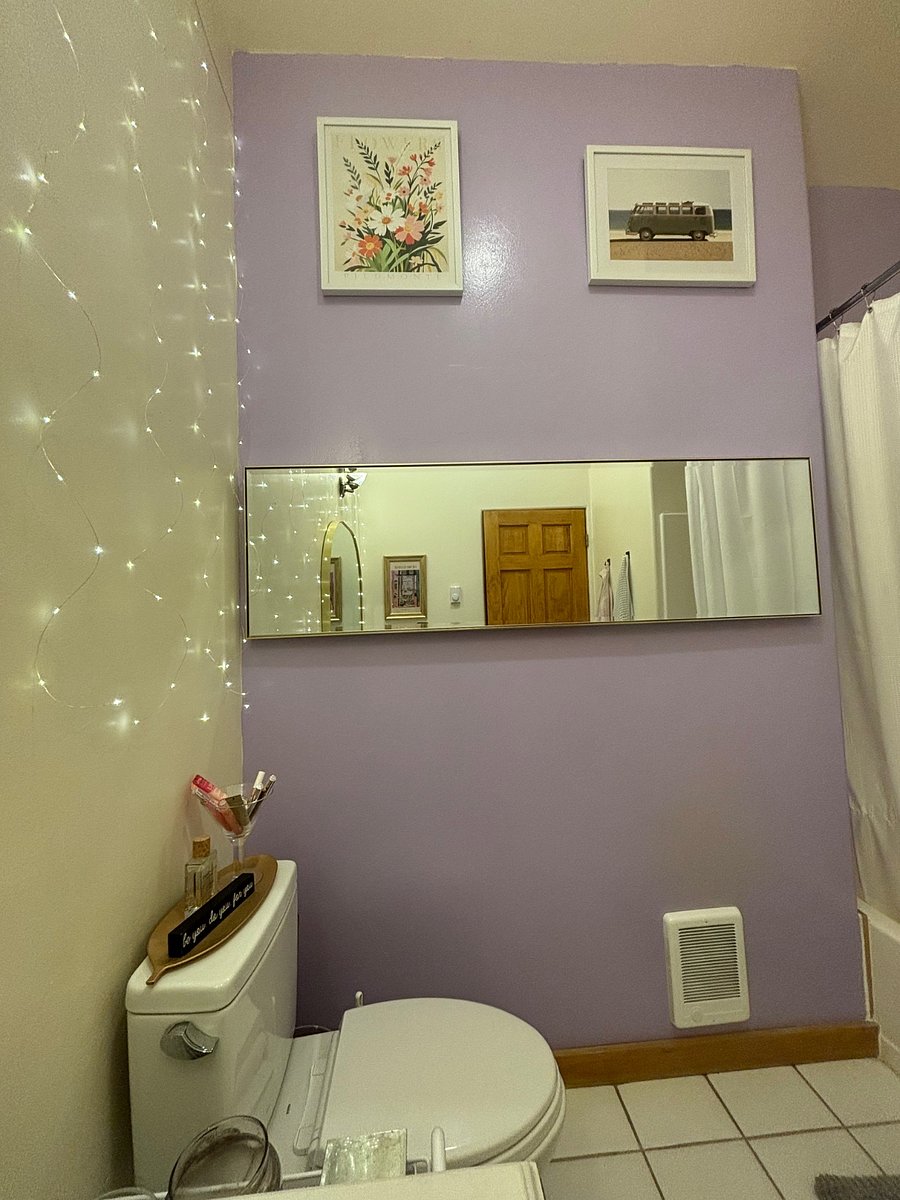 Hall bathroom straight in view