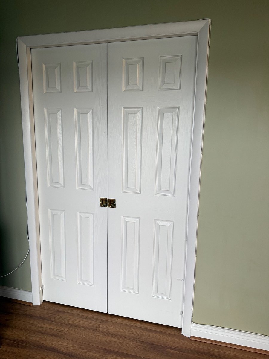 Sliding doors to bedroom to block the light for a dark quiet sleep room even during the day.