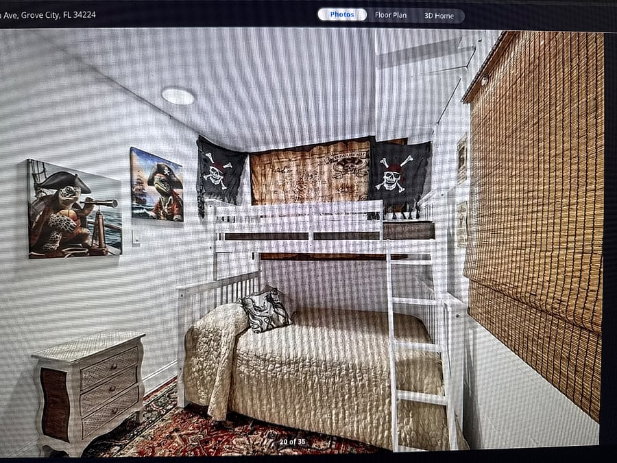 additional bunk in laundry room