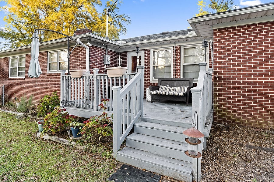 Rear porch