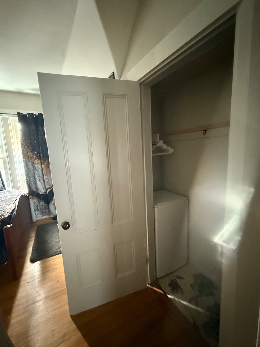 Second closet with private in room refrigerator