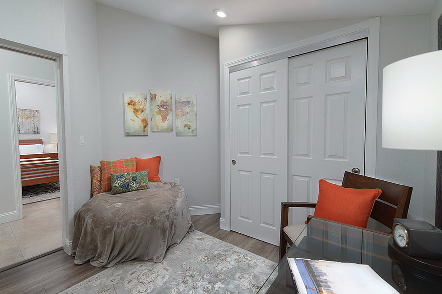 Second bedroom closet and storage space