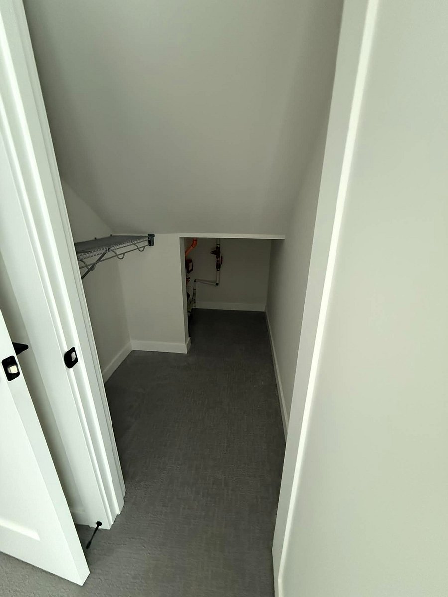 Spacious walk-in closet for personal storage