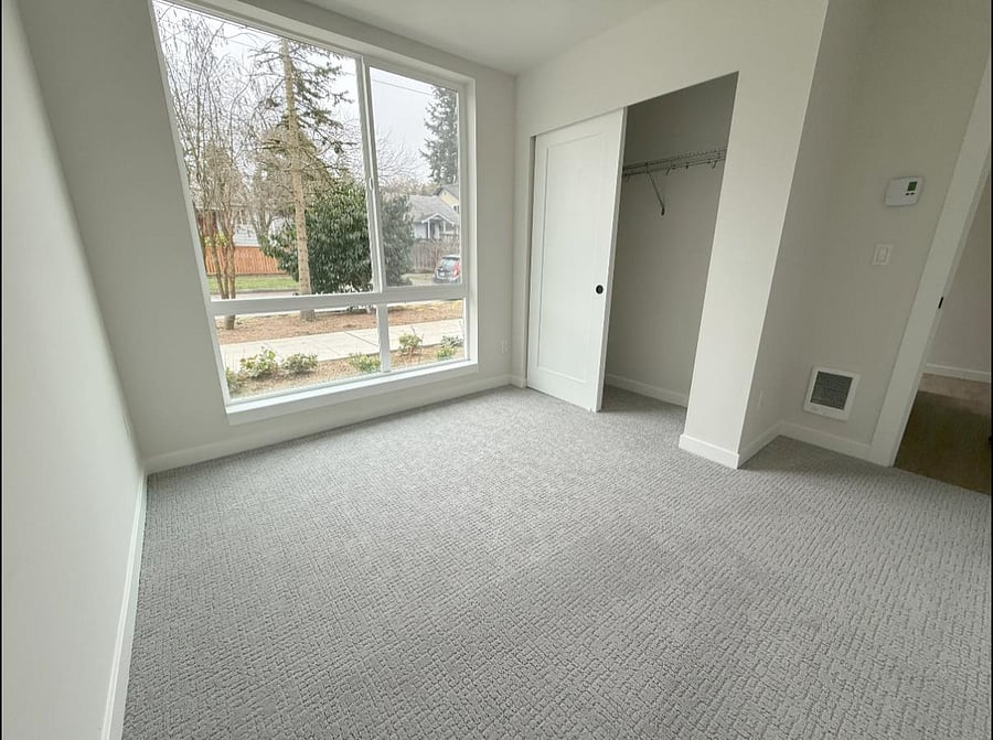 bedroom with big window