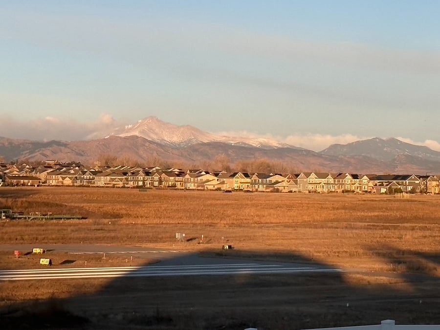 View to the west from Bedroom 1