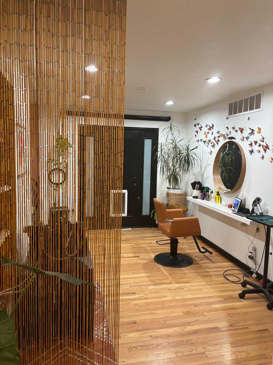 Upstairs area where I do friends hair