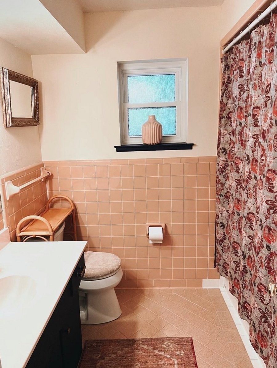 Private master bathroom.