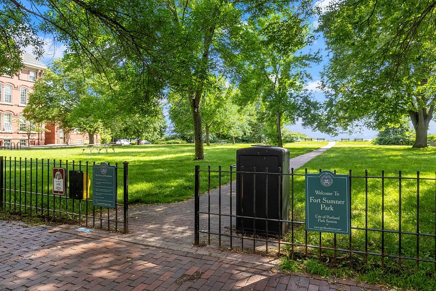 Ft Sumner Park located directly across the street