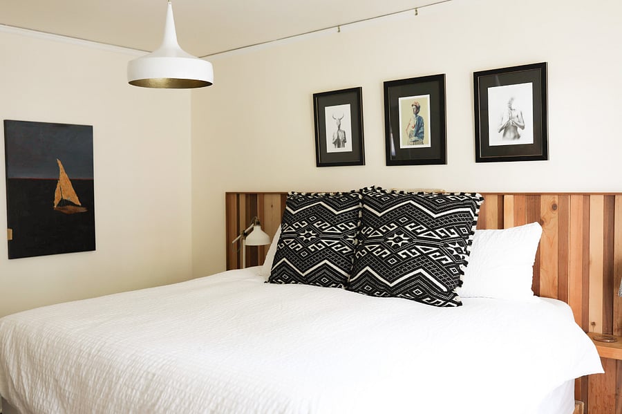 Master Bedroom with king size bed.