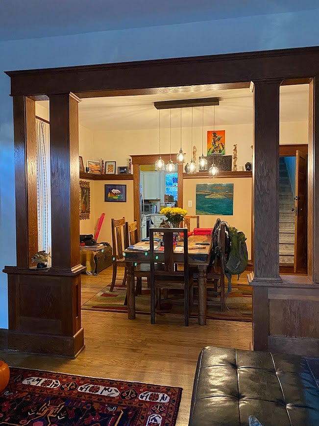 This is the main floor and the main entrance to my home. It is not the unit but you can use the kitchen and if all goes well spend time in this space