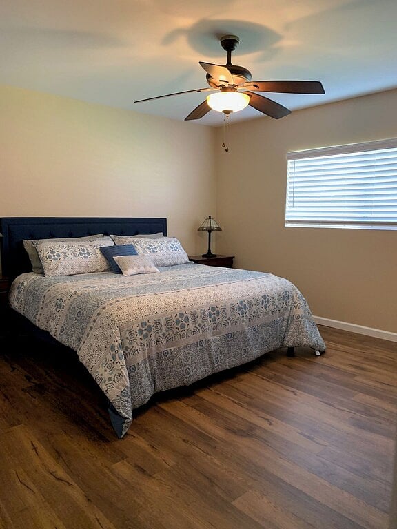 Master bedroom.  King bed 