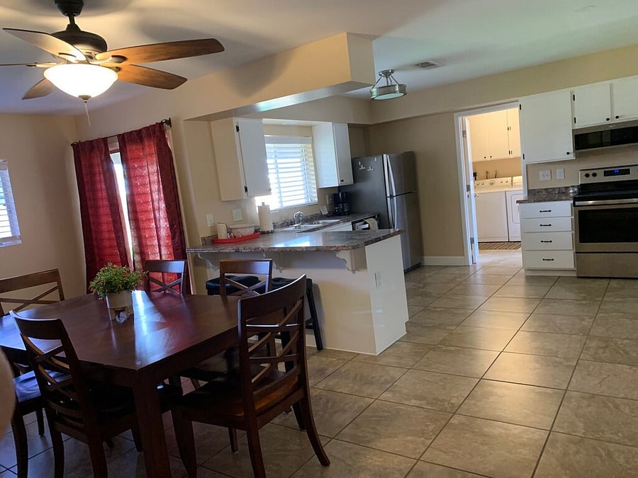 Separate dining area