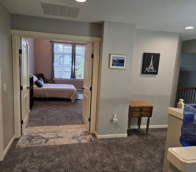 Entryway to master bedroom suite upstairs.
