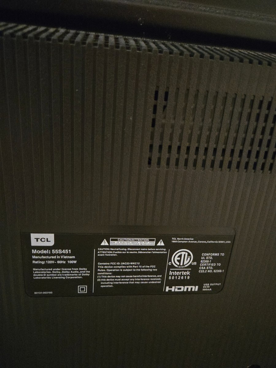 Smart TV - panel with details