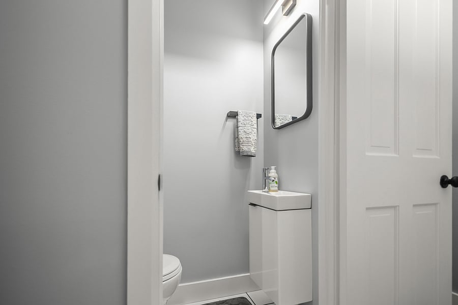 First floor half bath