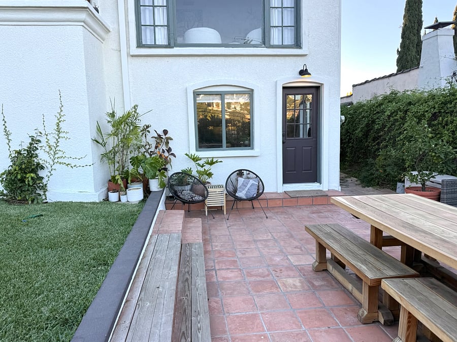Property entrance on first floor