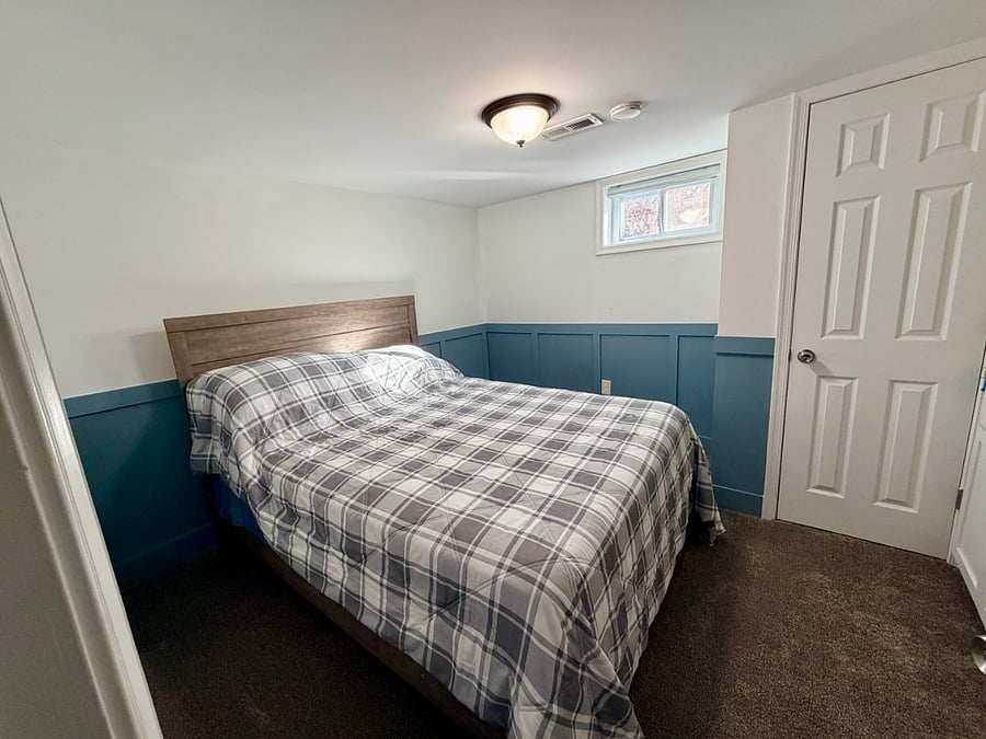 Downstairs Bedroom with full bath