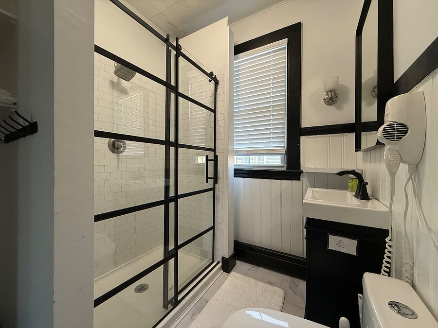 Bathroom features walk-in shower
