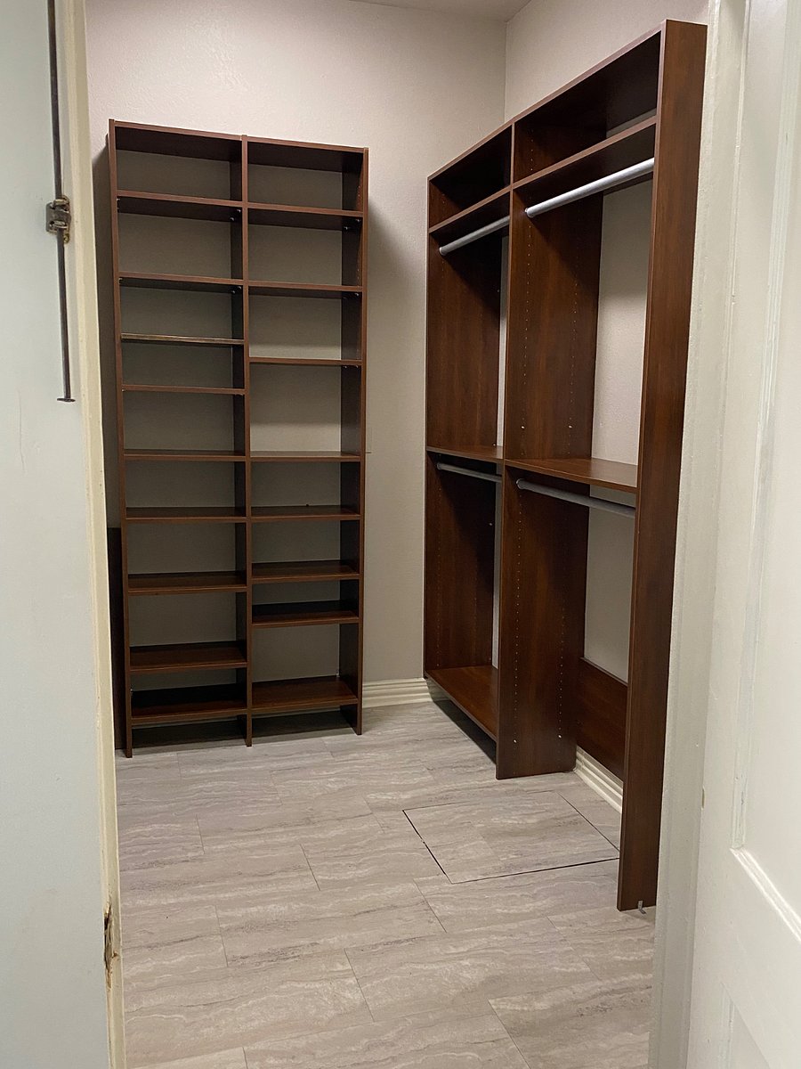 Large closets in each bedroom