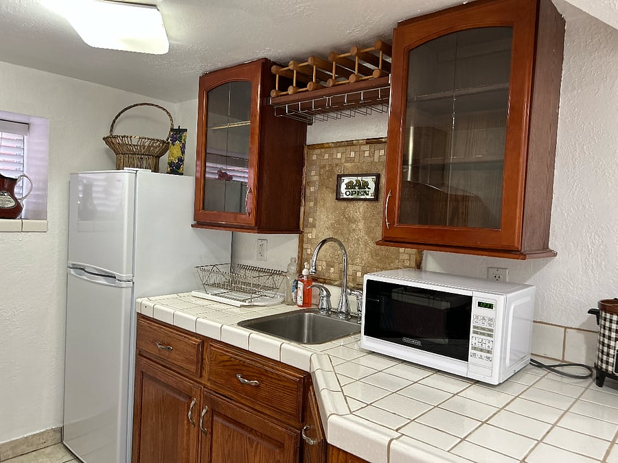 Fridge and microwave