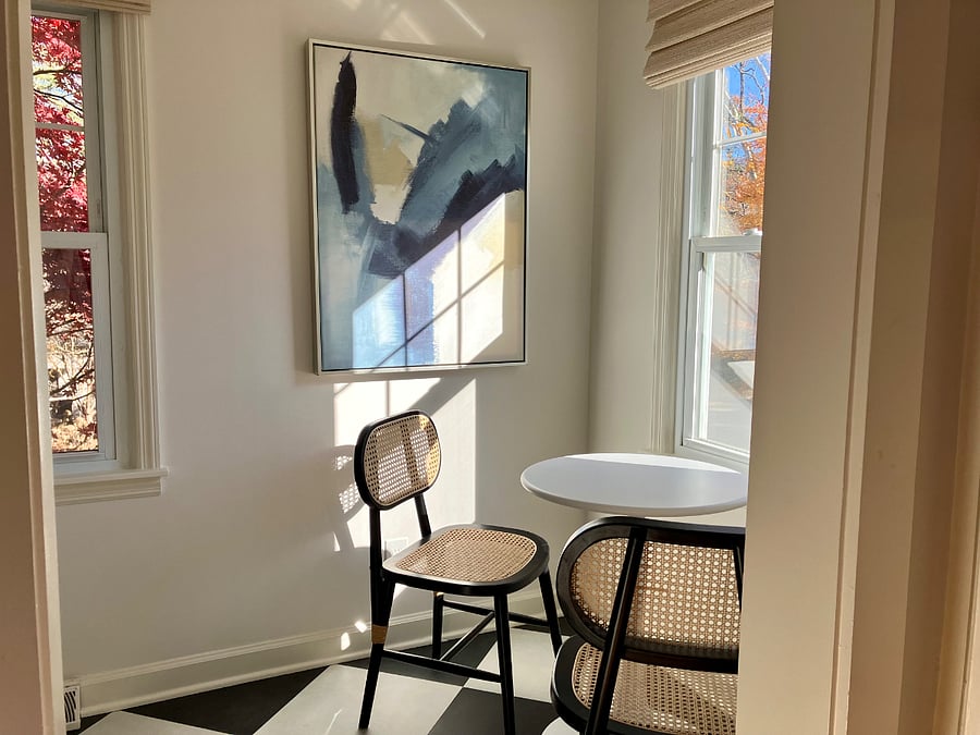 Dining nook in the kitchen