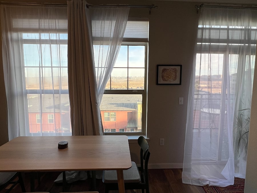 East open space views.