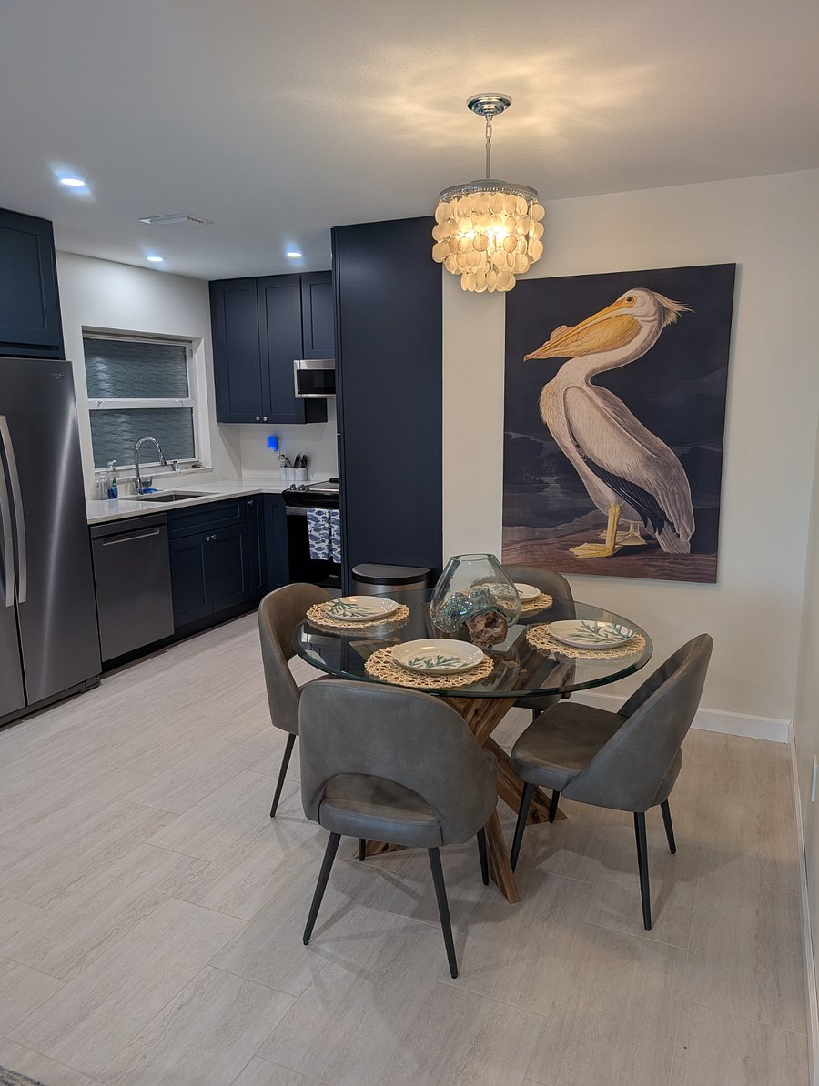 cozy dining space just off the kitchen
