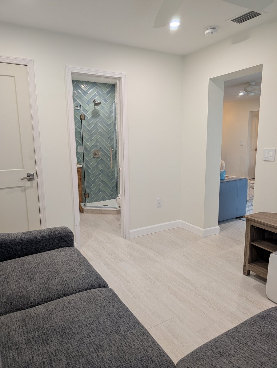 Additional view of flex room and entry to second bathroom. 