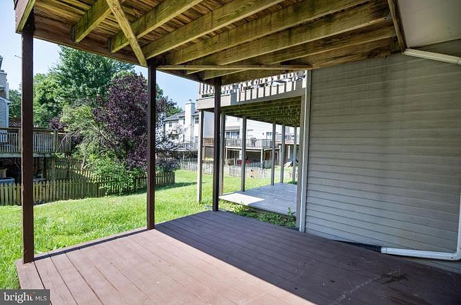 Private deck walkout for renter