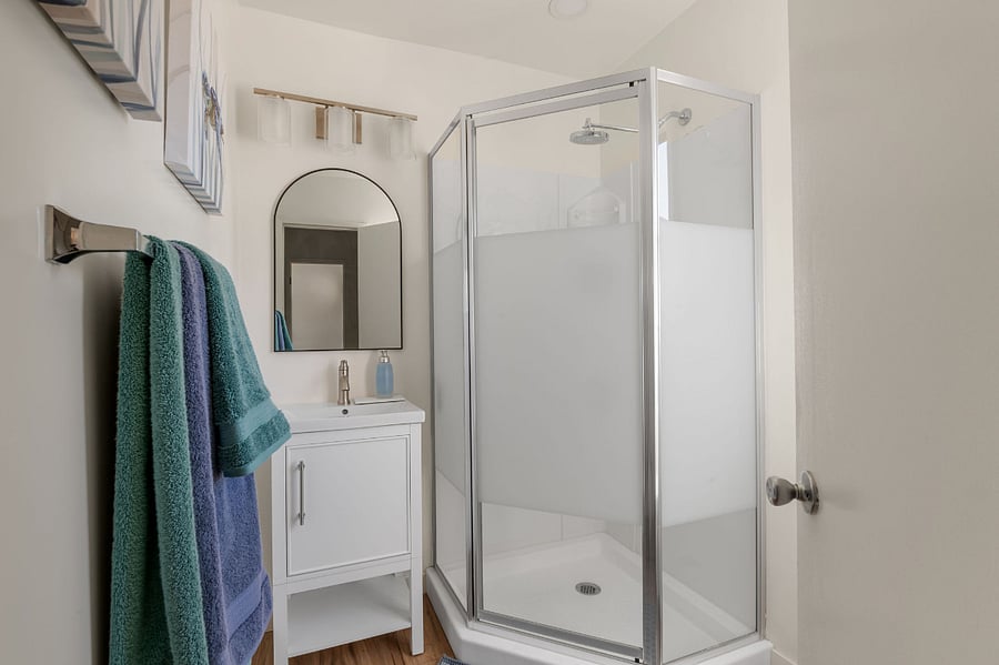 Freshly remodeled bathroom