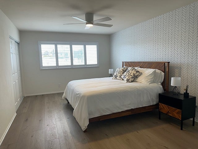Master bedroom, King size bed .