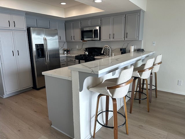 Fully stocked kitchen 