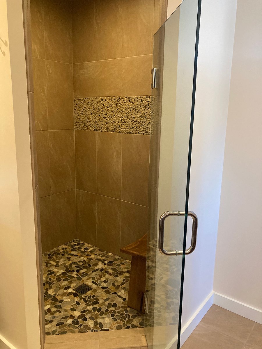 Primary bath walk-in shower