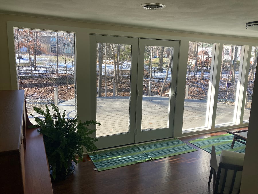 4 Season Room overlooking backyard