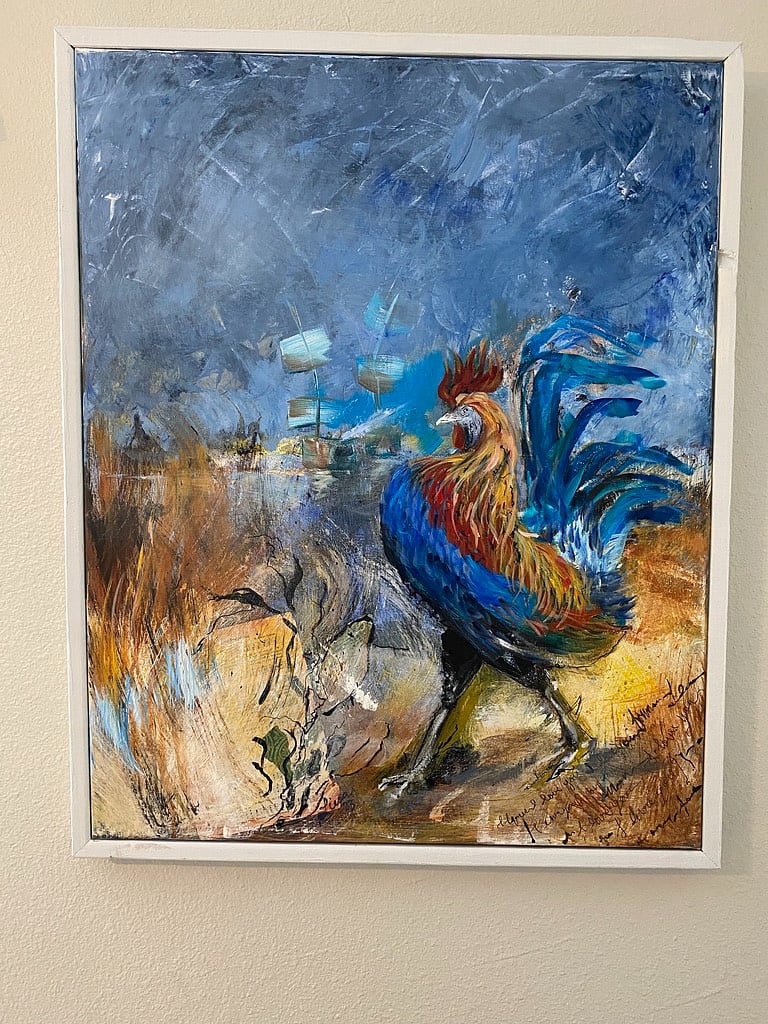 Close-up of local color from a featured artist.