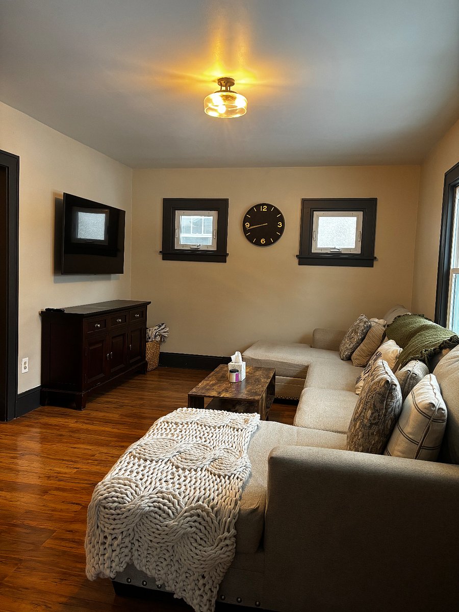 Living room with 58 TV