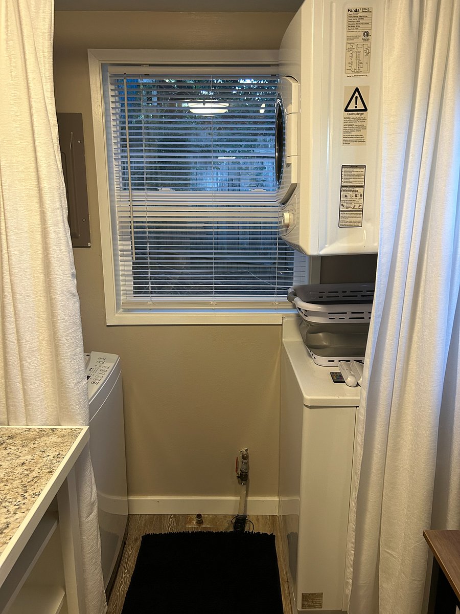 Apartment size W/D. Plenty of room for 1 person. 