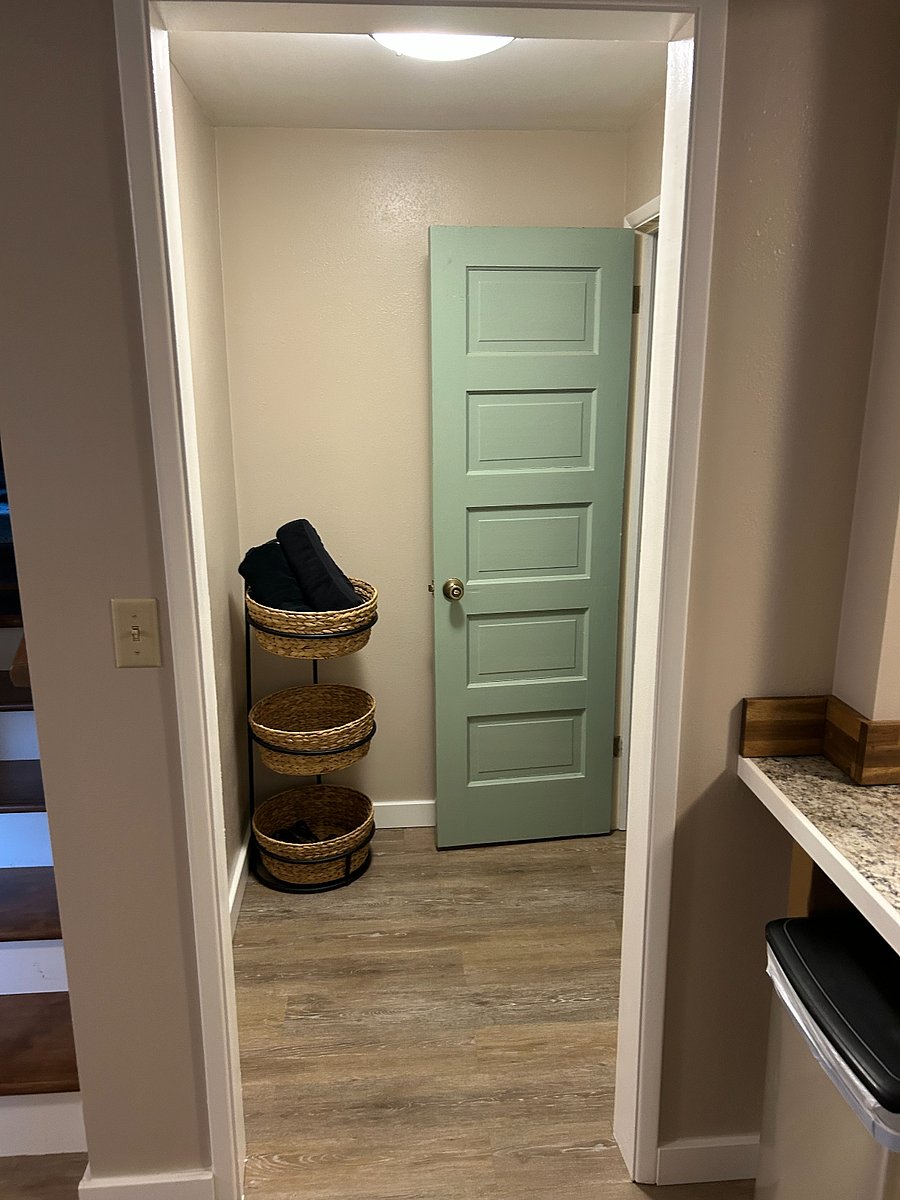 Door into bathroom