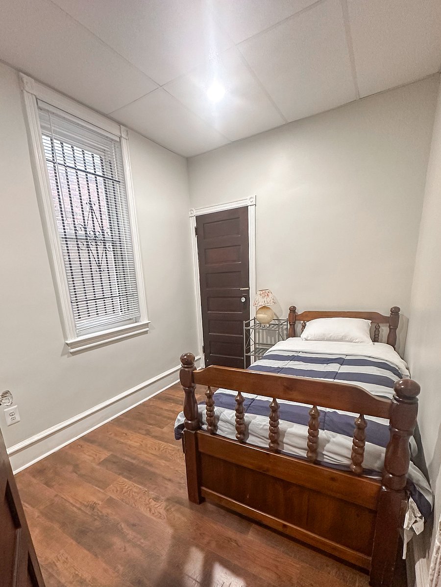 Room 2, 2nd Floor, Twin Bed, Small Closet Space, & Smart TV