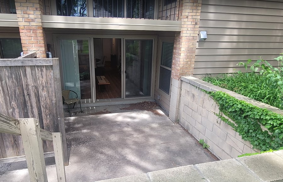 walk out patio