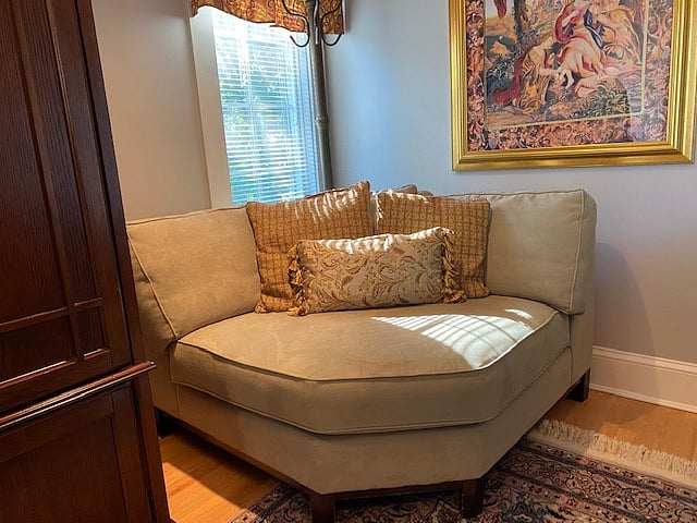 Cozy reading/snuggling area