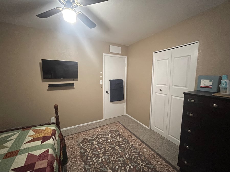 Bedroom 1 with shared bathroom