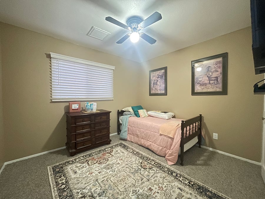 Bedroom 2 with shared bathroom