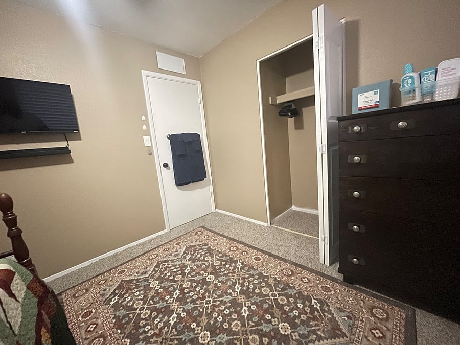 Bedroom 1 with shared bathroom